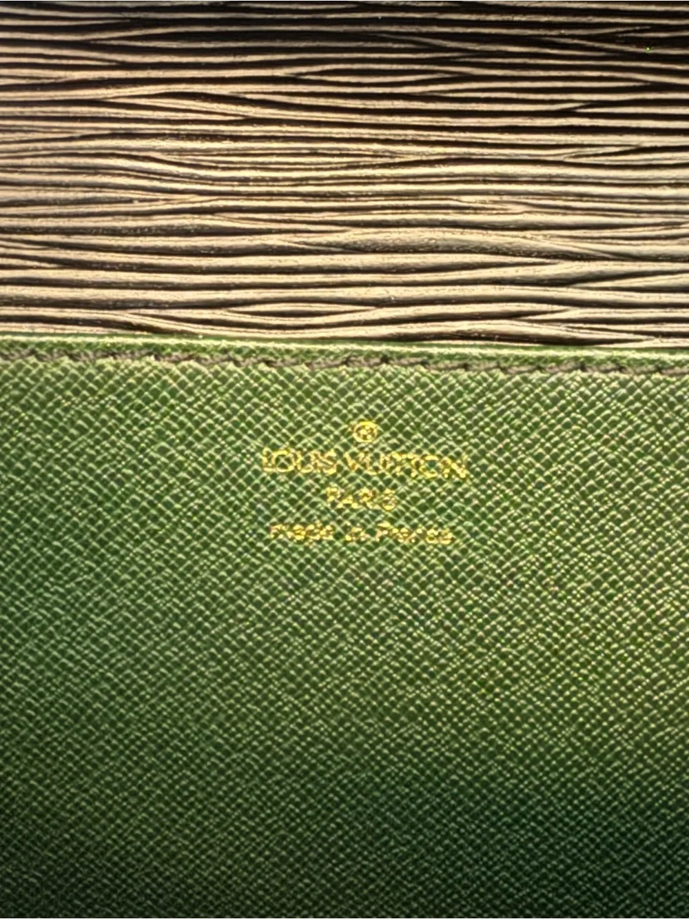 3 - Authentic Louis Vuitton Briefcases 2 Epi (Black and Cognac) 1 Taiga Green